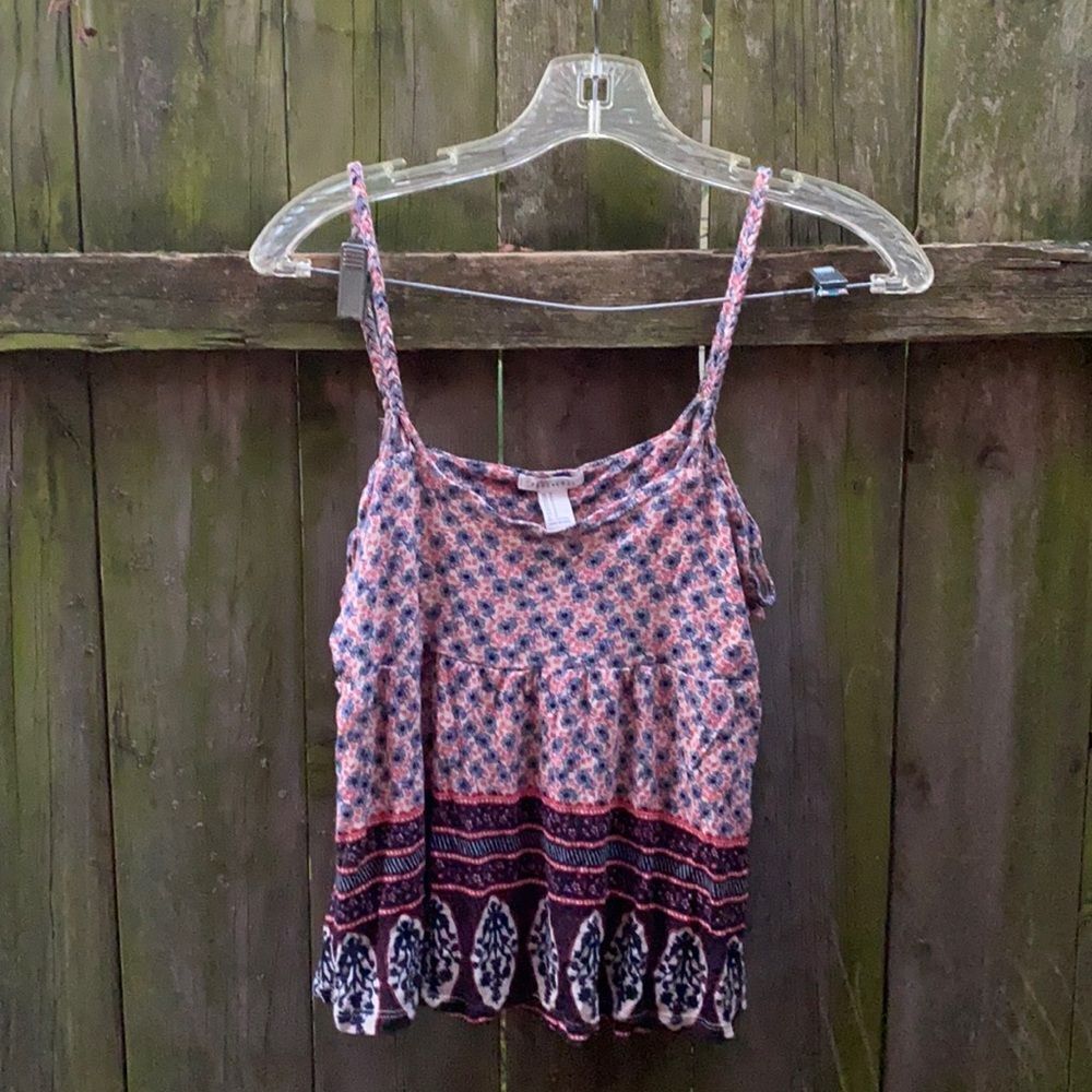 Forever 21 boho crop top sz. M